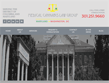 Tablet Screenshot of medicalcannabislawgroup.com